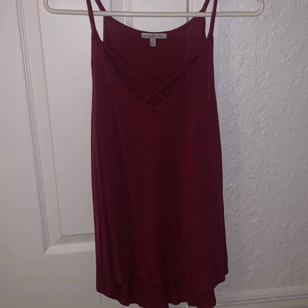 Berry colored Cut out long sleeve top